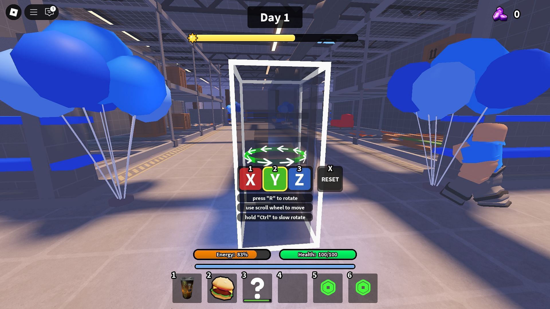 Base-building mechanics (Image via Roblox)